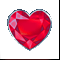 Сувенир "рубиновое сердце"